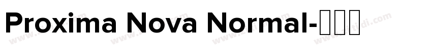 Proxima Nova Normal字体转换